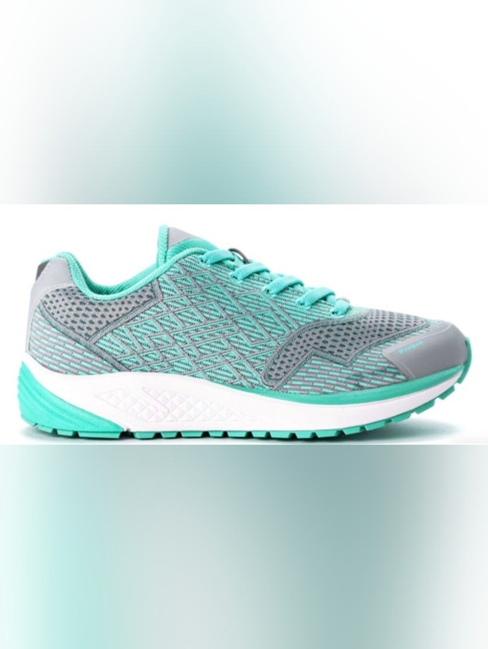 Propet One Women's Teal and Gray Mesh Sneakers Sz 10.5 New And So Comfortable